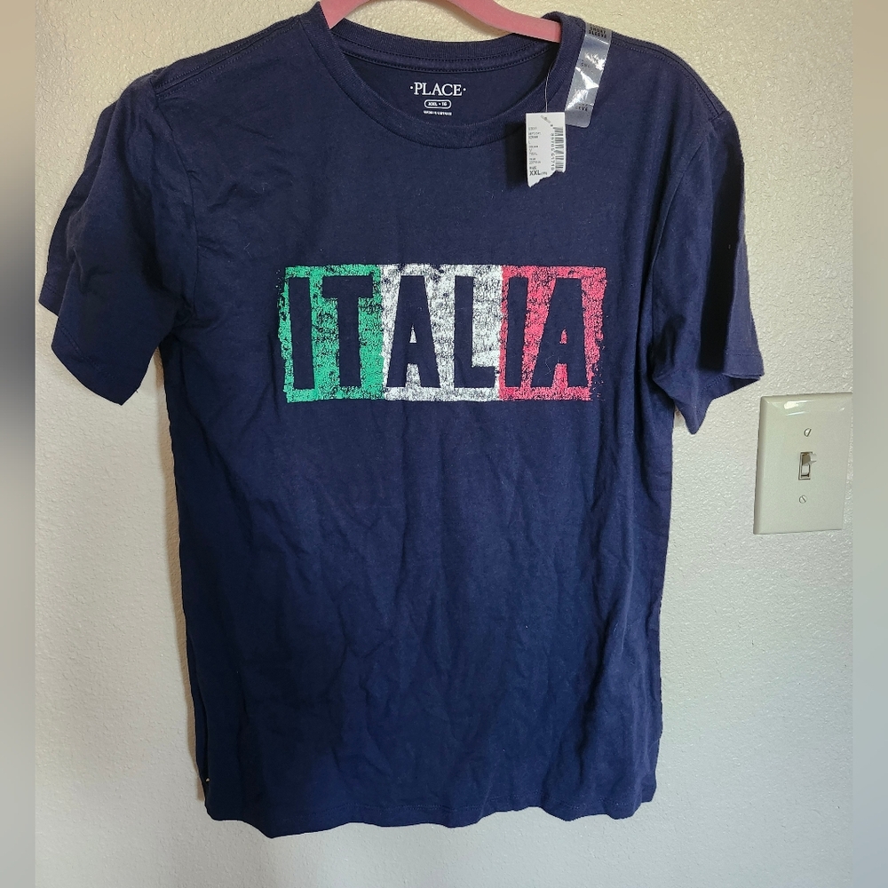 Childrens Place Italia Graphic T-Shirt in Navy